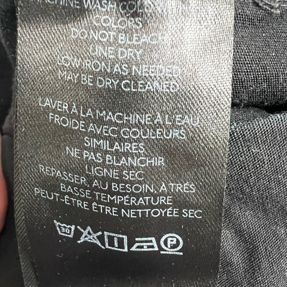 Maeve Colette Wide Pant Leg Crop Black Tailored Trouser Size 25 - Picture 7 of 7